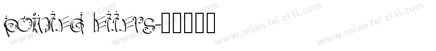 pointed letters字体转换